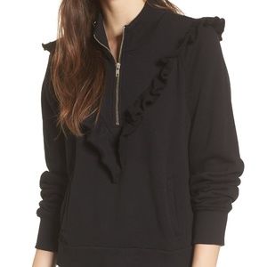 NWOT Wildfox Prima Ruffle Warm-Up Pullover